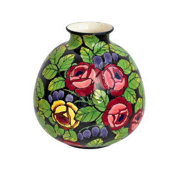 Preview: Ernst Wahliss, Vienna – Ceramic Vase with Floral Decoration, circa 1910
