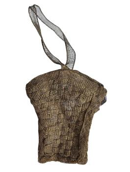 Preview: Candy container, bag for hanging on the Christmas tree, 19th century