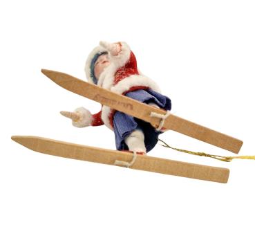 Heubach Spun Cotton Girl on Ski, ca. 1910