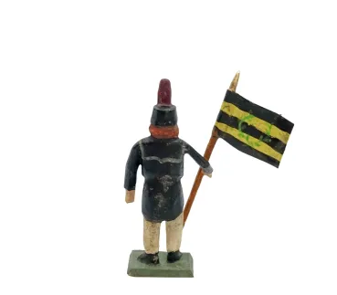 Preview: Grulicher Bergmann mit Fahne, um 1970  (7 cm)