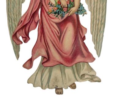 Preview: Angel with flowers around 1910