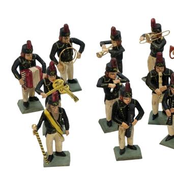 16 Grulicher Musikanten, Bergmann Bergbau Feuerwehr Kapelle (7 cm)