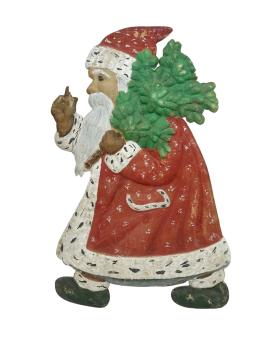 Großer Nikolaus aus geprägtem Karton, um 1920