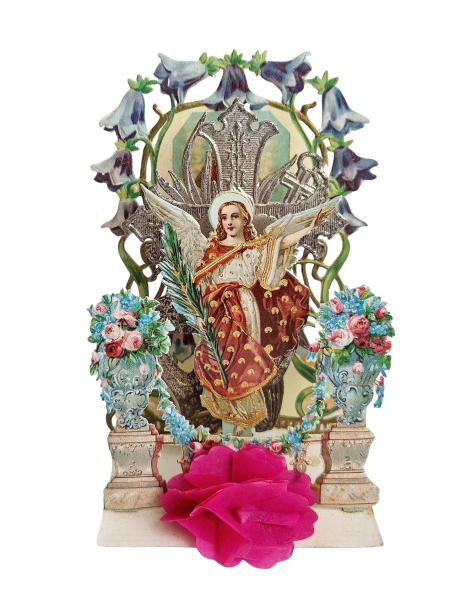 Folded Card with Angel, ca. 1900/1910