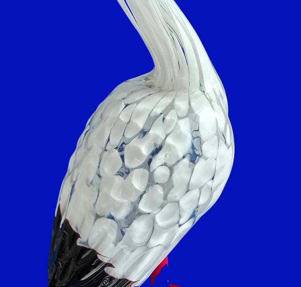 Art Deco Stork Carafe - Glass, 30s