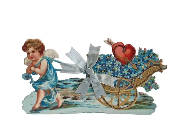 Aufsteller mit Engel um 1900/1910