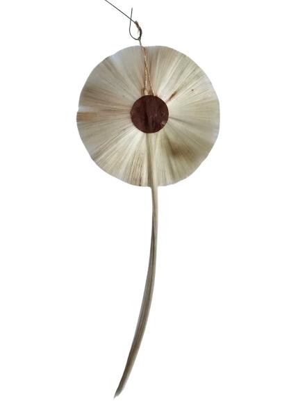 Ornament aus Glasseide mit Engel Oblate, ~ 1920