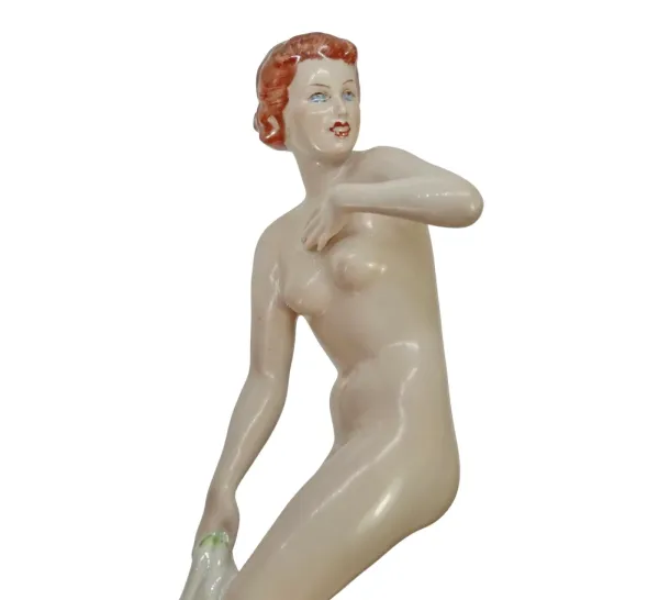 Royal Dux Porzellan, Akt, Elly Strohbach um 1930