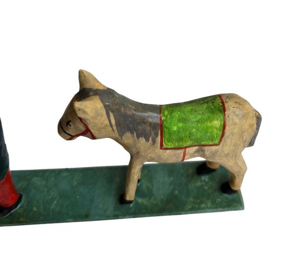 Grulicher Krippenfigur / Orientalischer Krieger mit Pferd (7 cm)