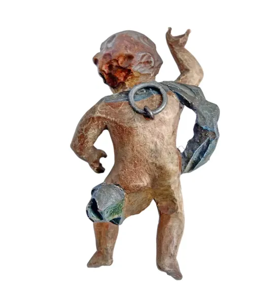 Kleiner Putto, Holz geschnitzt, 19. Jahrhundert
