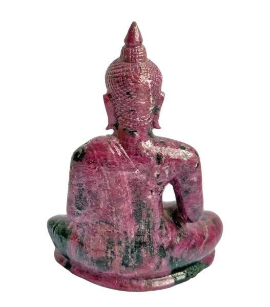 SHIVA, RUBY ZOISITE, Gemstone Carving, Buddha