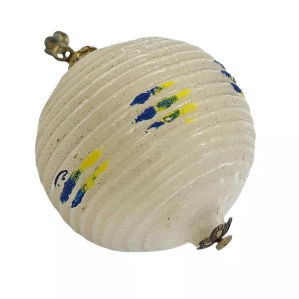 Glasornament, Kugel mit Wachs befüllt, ~ 1920
