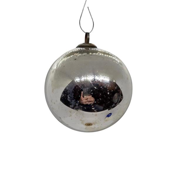 Silver Biedermeier Kugel (6 cm)