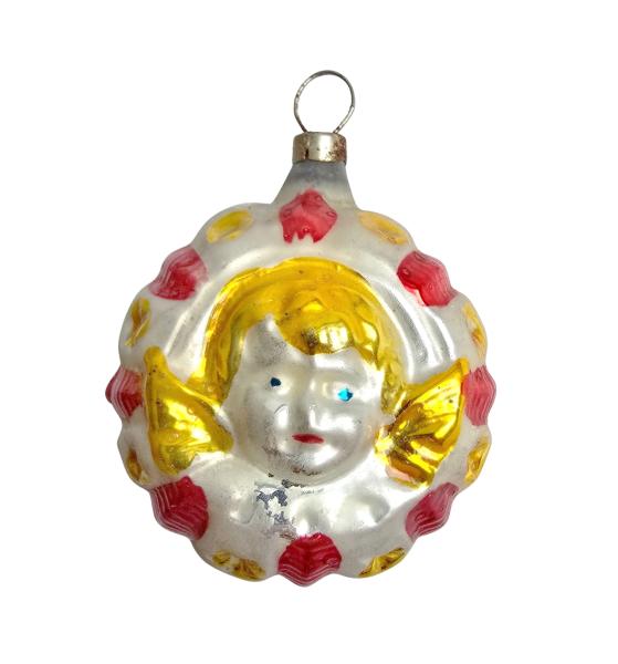 Kugel with angel (on both sides) around 1930