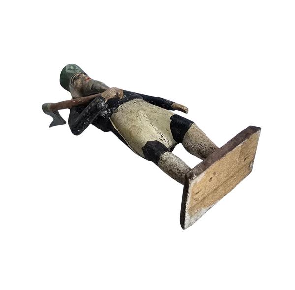 Grulicher Bergmann mit Axt , um 1900  (7 cm)