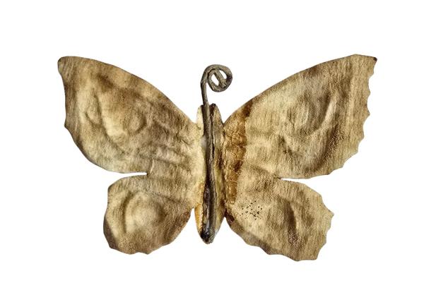 Schmetterling aus geprägter dünner Pappe um 1900/1920