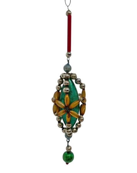 Gablonzer Ornament aus Glasperlen, ~ 1920