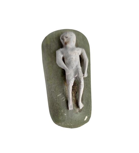 Grulich crib figurine, bed with baby jesus, 19th century