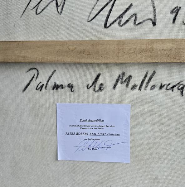 Peter Robert Keil (b. 1942 Züllichau), "My friend Pablo Picasso" Palma de Mallorca 95