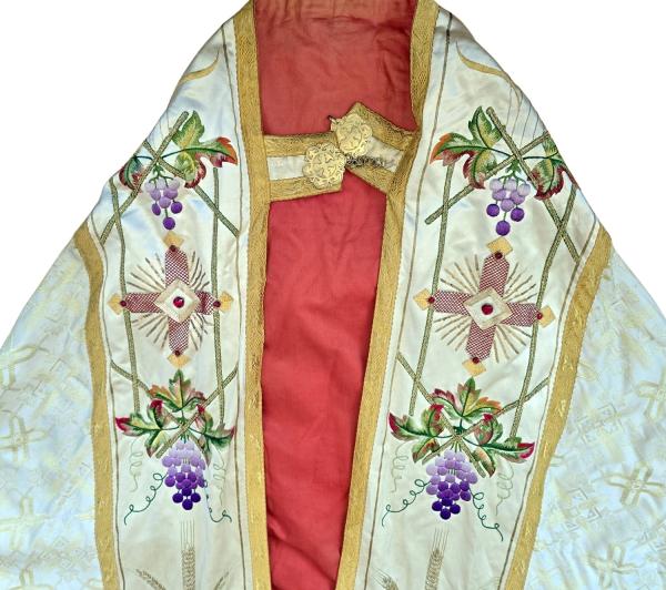 Rauchmantel - Chormantel, Messgewand, Vestment, Pluviale, Ornat ~ 1920
