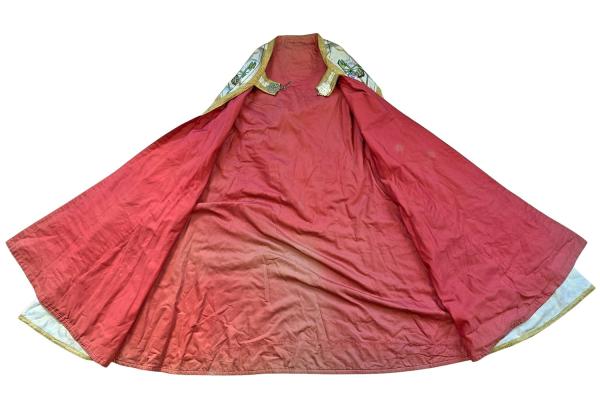 Rauchmantel - Chormantel, Messgewand, Vestment, Pluviale, Ornat ~ 1920