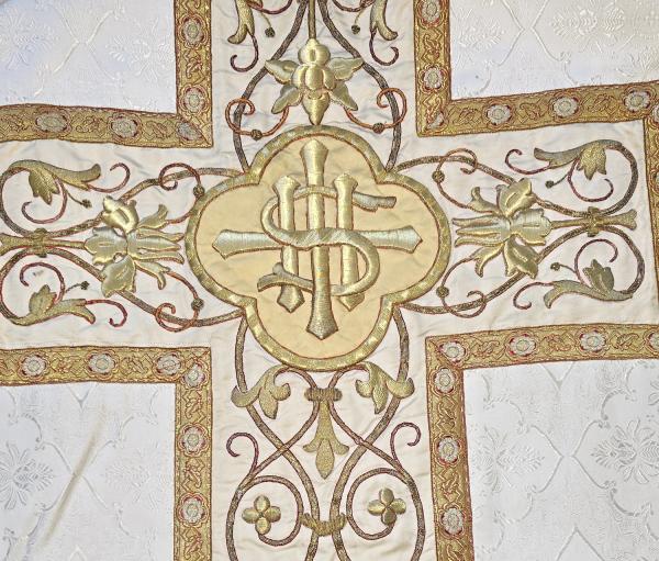 White Chasuble, Pluviale, cope, vestment, ~ 1900