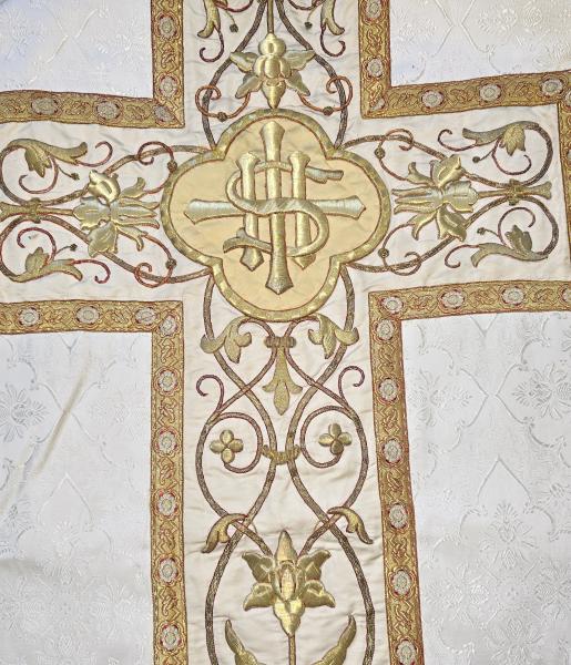 White Chasuble, Pluviale, cope, vestment, ~ 1900