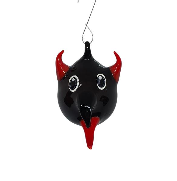 Kopf Teufel / Krampus, Glas, 2. Hälfte 20. Jahrhundert