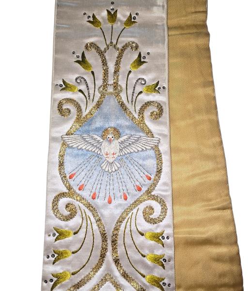 Antike Stola für Ornat, Messgewand, Vestment, um 1900