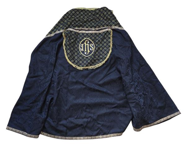 Black Pluviale, cope, vestment, ~ 1900
