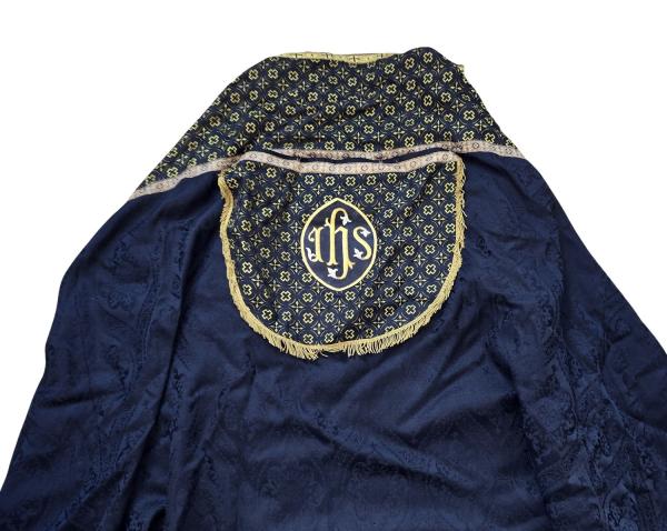 Black Pluviale, cope, vestment, ~ 1900