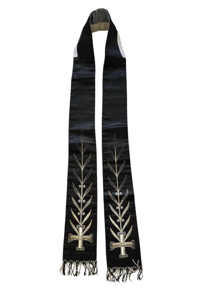 Antique black stole for Vestment, Casuble