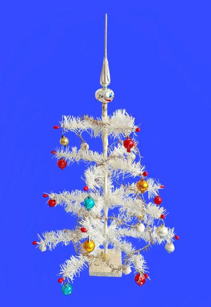 Antique Christmas tree, 43 cm, 50s/60s