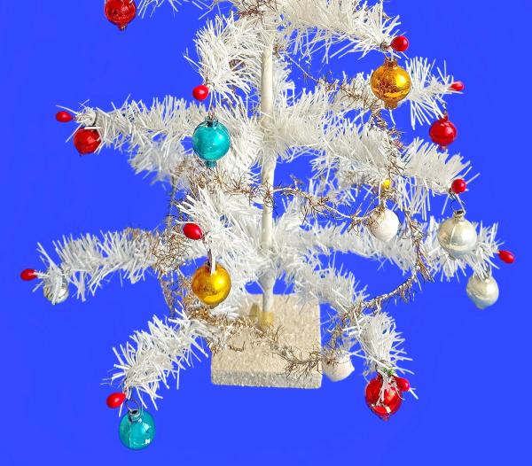 Antique Christmas tree, 43 cm, 50s/60s