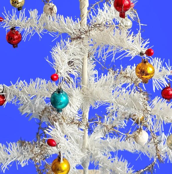 Antique Christmas tree, 43 cm, 50s/60s