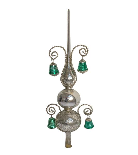Antique wire wrapped christmas tree topper, ca. 1930