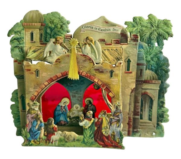 Cardboard Nativity Scene, first half 20th century