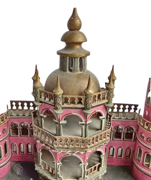 Antique Grulich nativity scene building, Oriental Palace, around 20s