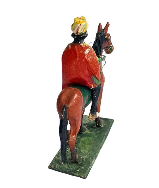 Antiker Grulicher König auf Pferd um1900  (10 cm)