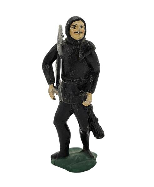 Antike Grulicher Krippenfigur, Schornsteinfeger, um 1880/1900