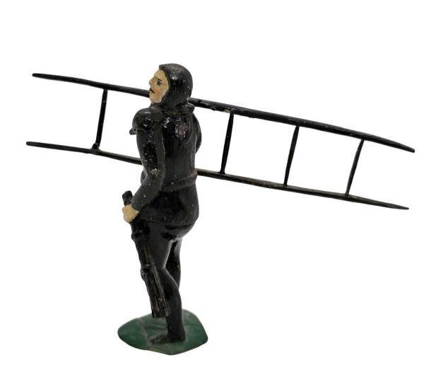 Antike Grulicher Krippenfigur, Schornsteinfeger, um 1880/1900
