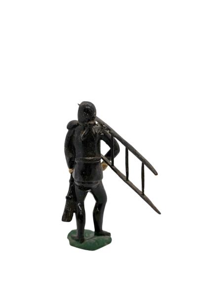 Antike Grulicher Krippenfigur, Schornsteinfeger, um 1880/1900