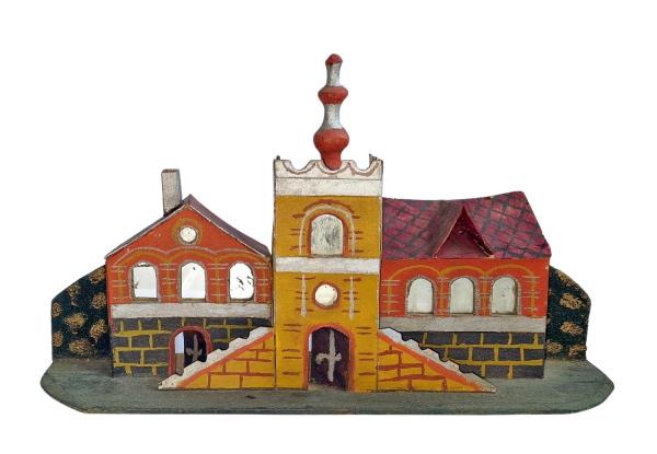 Antikes Grulicher Krippengebäude, um 1900