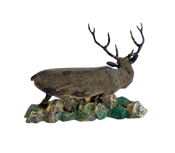 Antique crib figurine, deer, around 1900