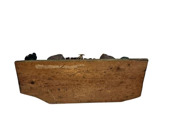 Antike Grulicher Krippe mit 9 Figuren um 1900  (10 cm)