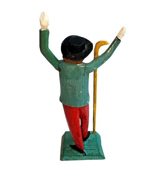 Antique grulich crib figurine, shepherd around 1900 (10 cm)