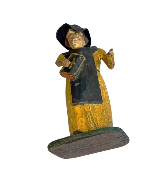 Antique grulich crib figurine, Prist with praying book, around 1900 (7 cm) - Kopie