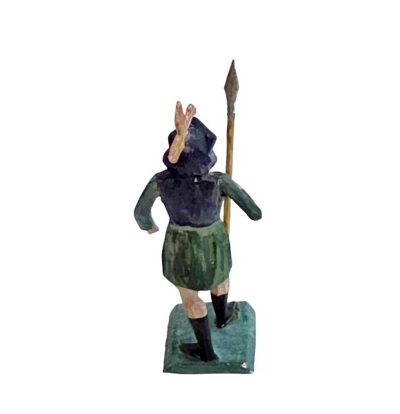 Antike Grulicher Krippenfigur / Römischer Soldat um 1900 (10 cm)