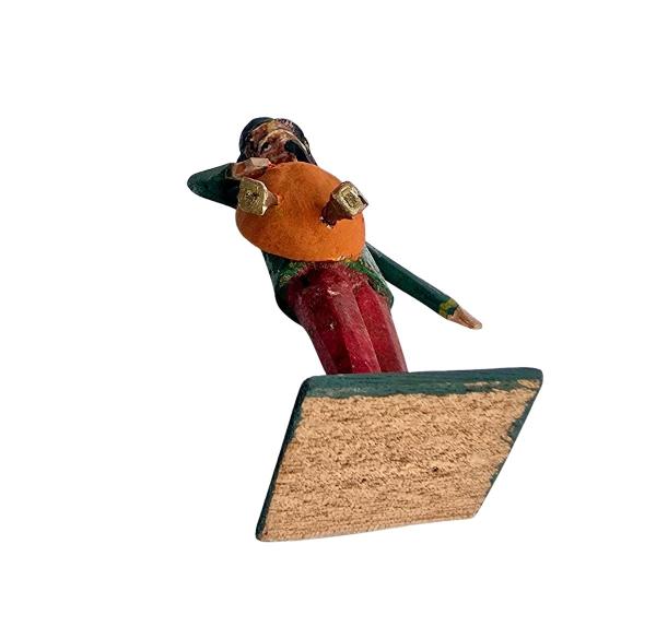 Antike Grulicher Krippenfigur /Musikant um 1900 (10 cm)
