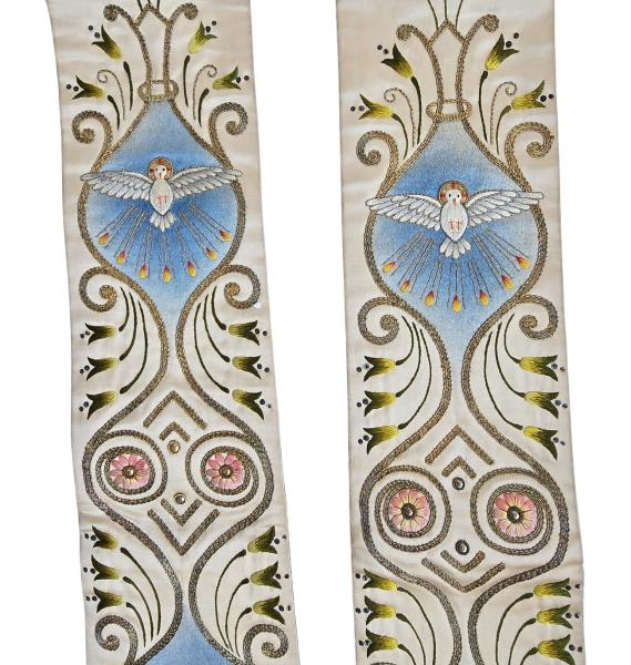 Antike Stola für Ornat, Messgewand, Vestment um 1900